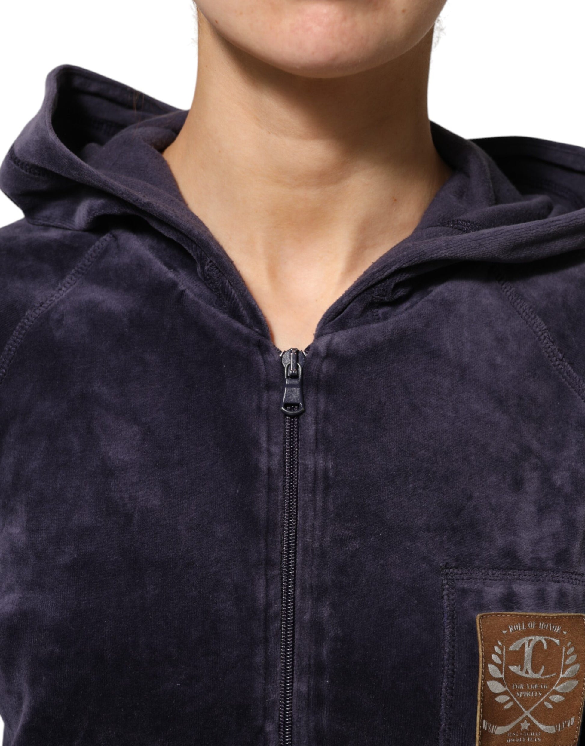 Cavalli Class Purple Sweatshirt for Women additional view