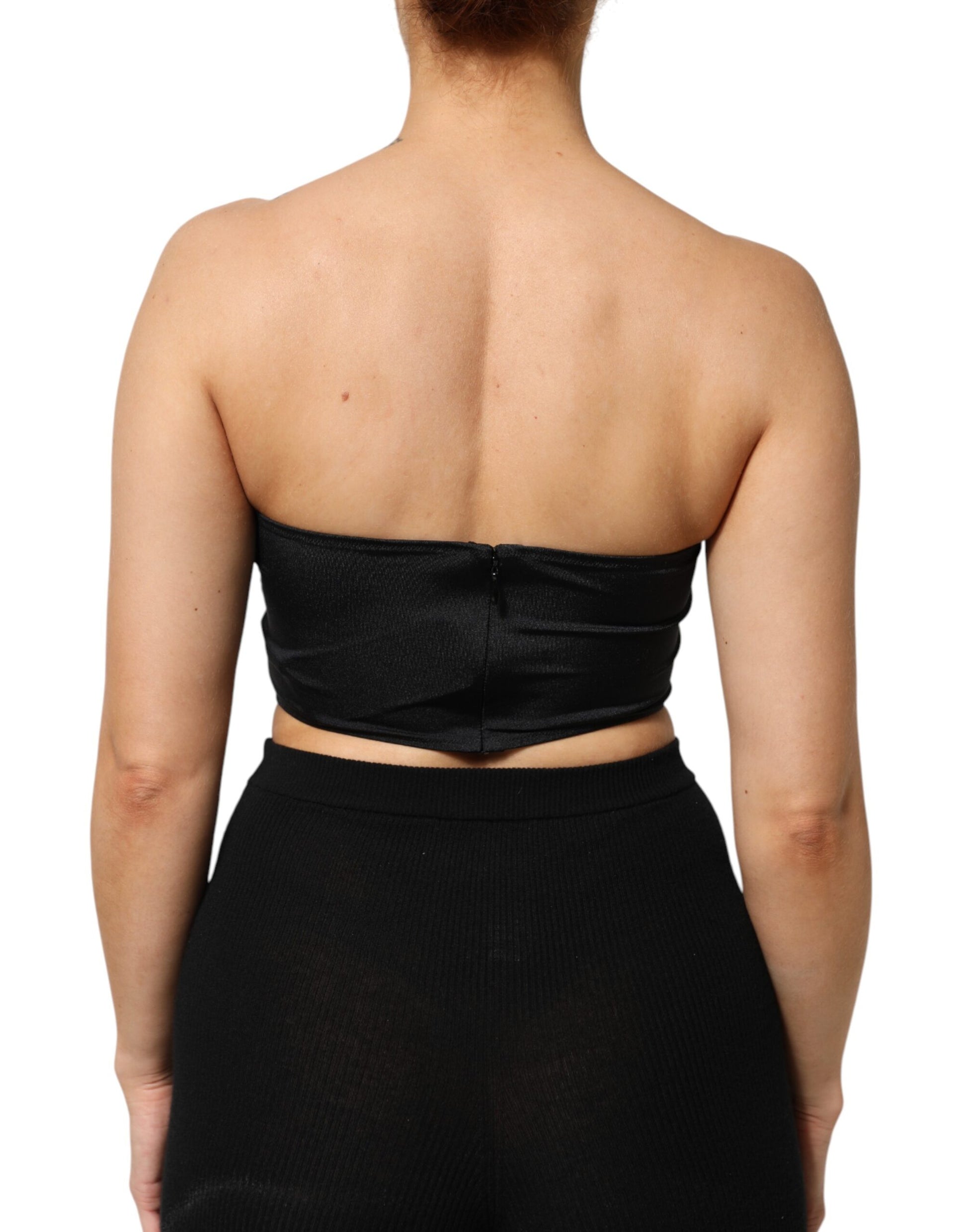 Dolce & Gabbana Black Tank Tops T for Women side view
