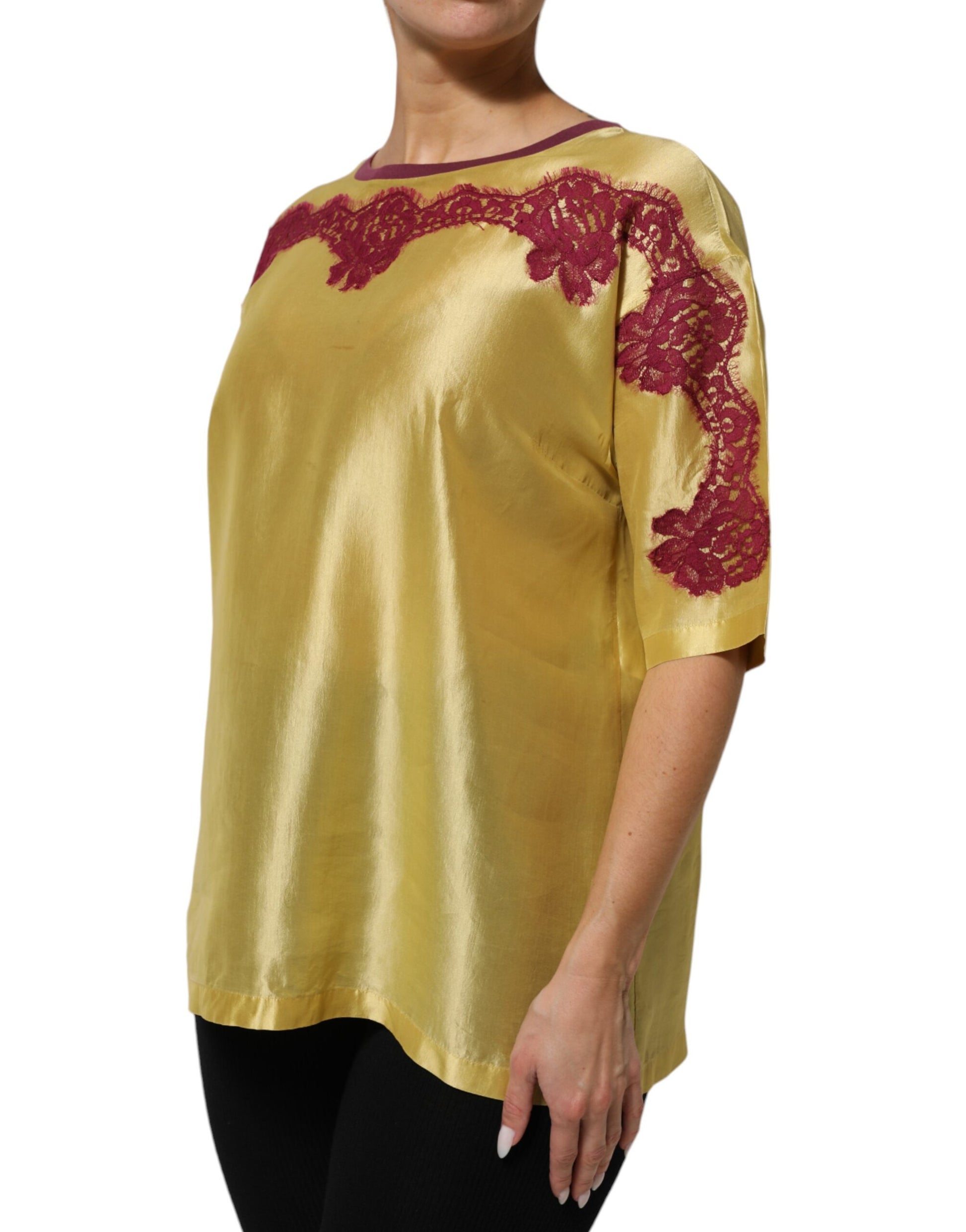Dolce & Gabbana Yellow Blouse for Women detail view