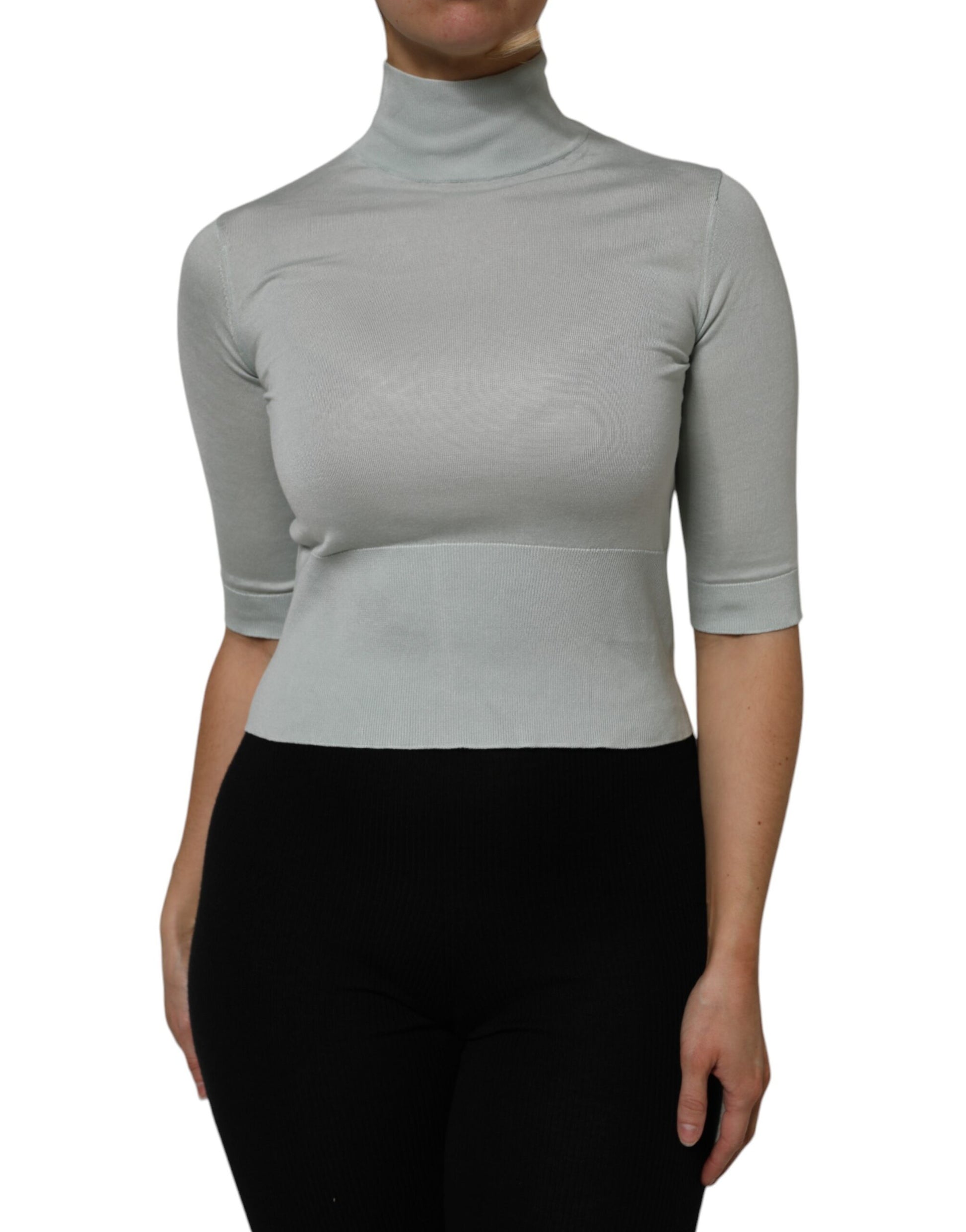 Dolce & Gabbana Grey Long Sleeve T-Shirt for Women