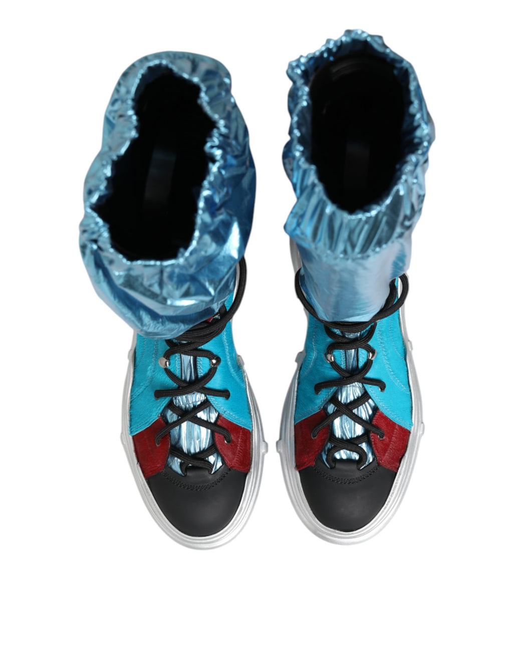 Dolce & Gabbana Blue High Tops for Men side view