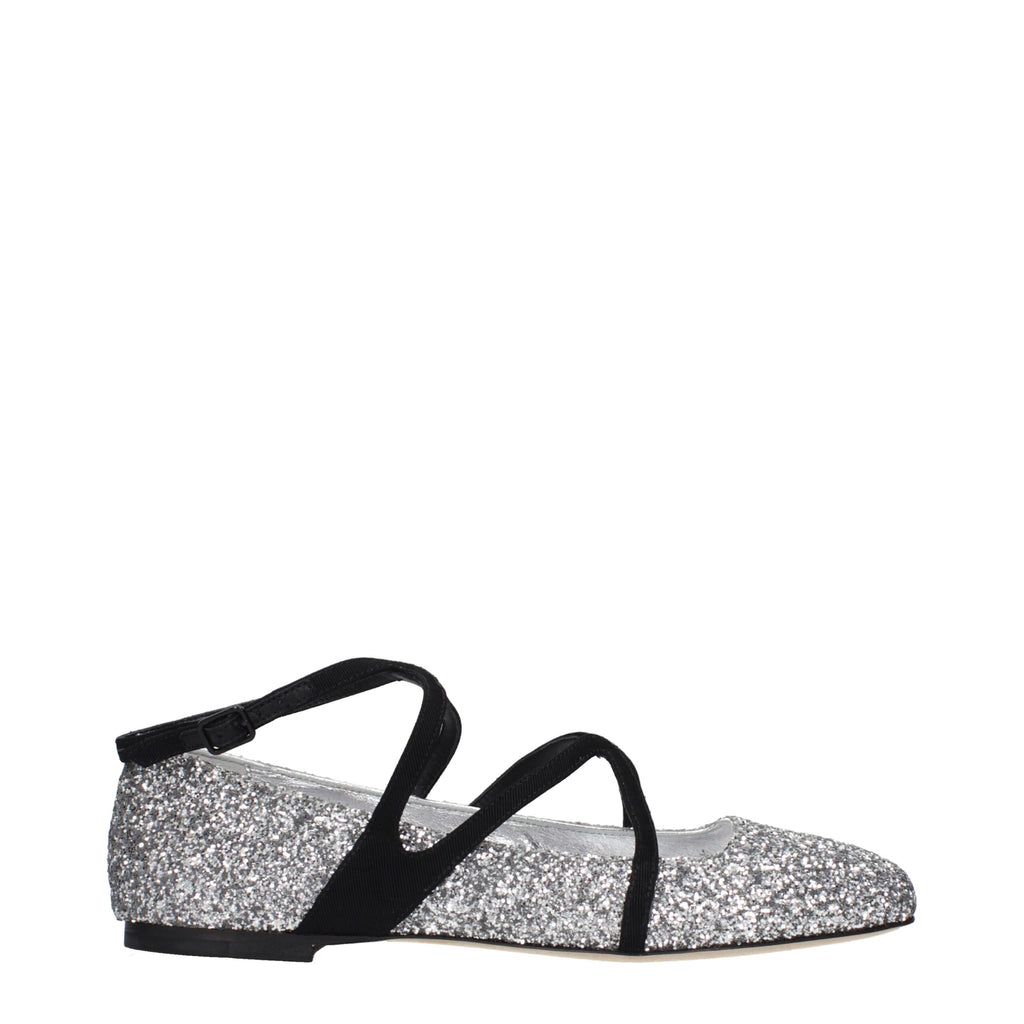 Ballerines Jimmy Choo grises en plastique