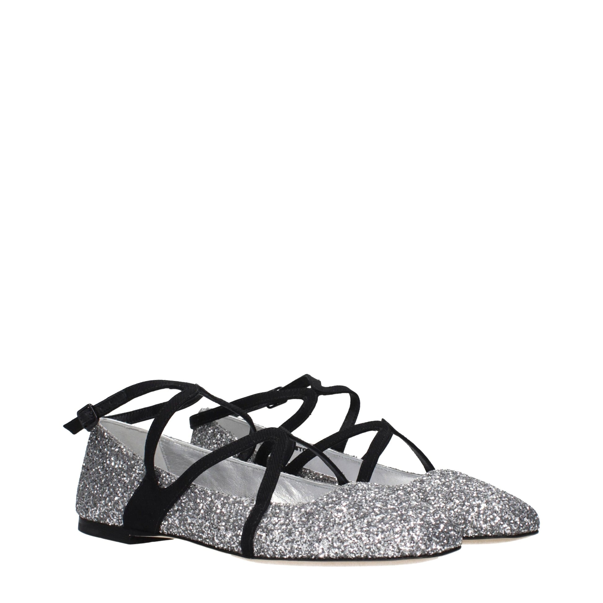 Ballerines Jimmy Choo grises en plastique