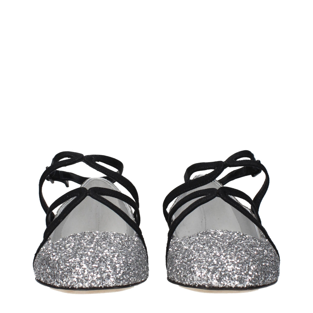 Ballerines Jimmy Choo grises en plastique