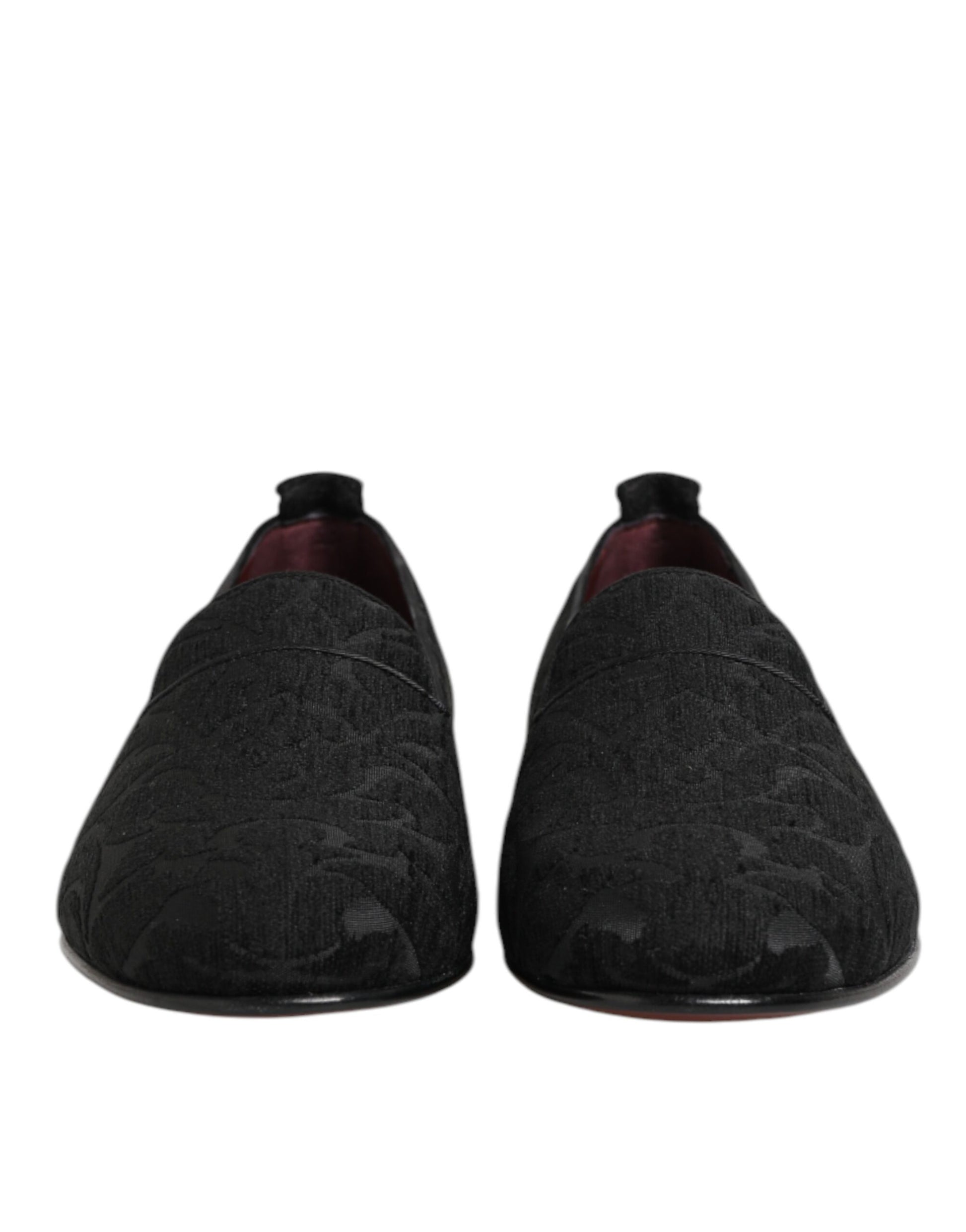 Dolce & Gabbana Black Slip On Loafers for Men detail view