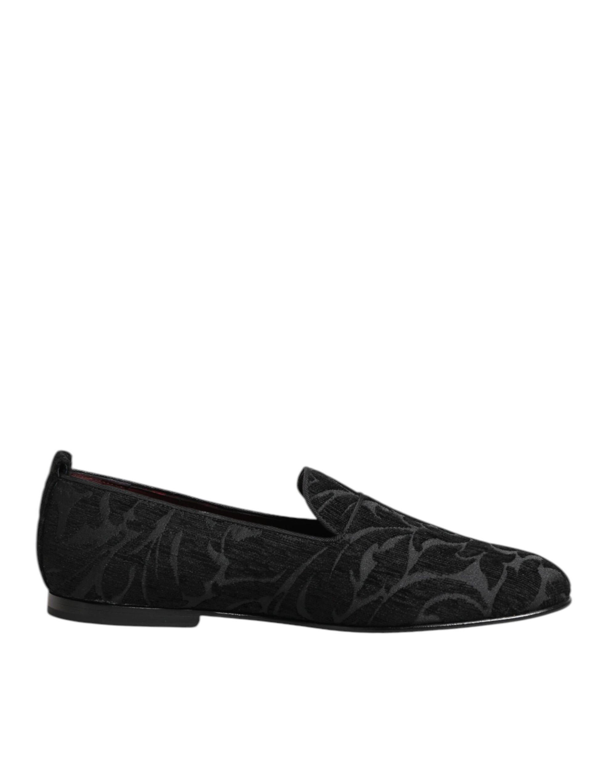 Dolce & Gabbana Black Slip On Loafers for Men alternate view