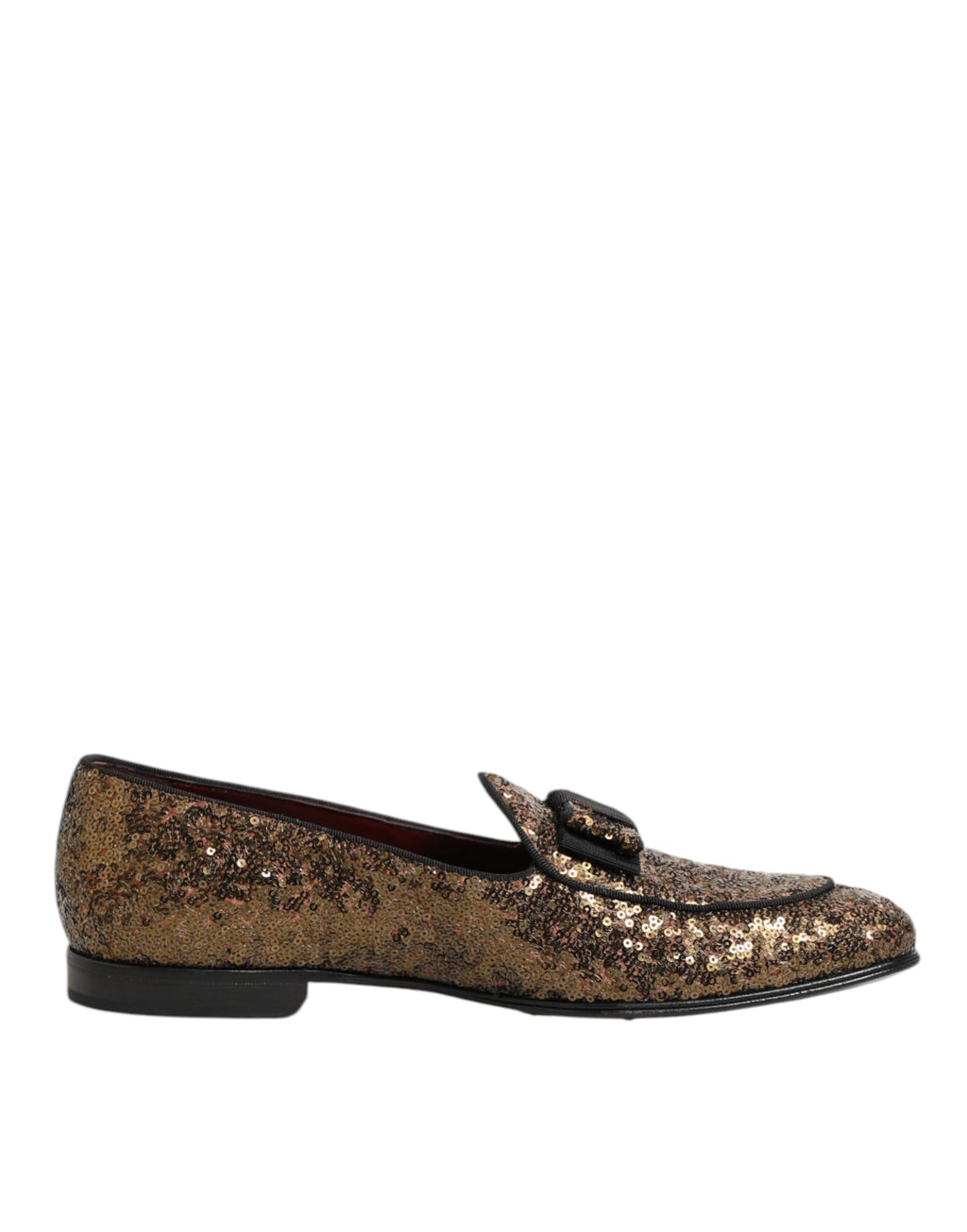 Dolce & Gabbana Gold Slip On Loafers for Men