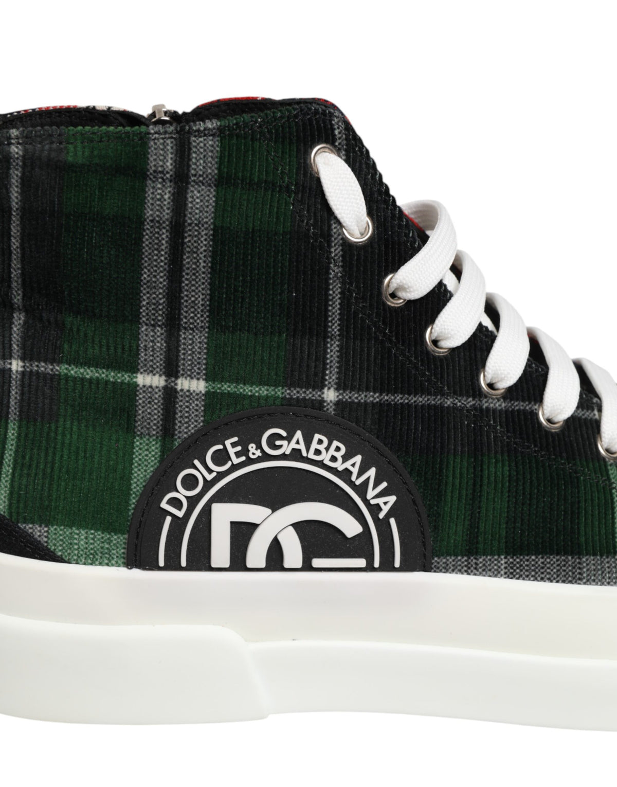 Dolce & Gabbana Multicolor High Top Herren-Sneakers aus Baumwolle