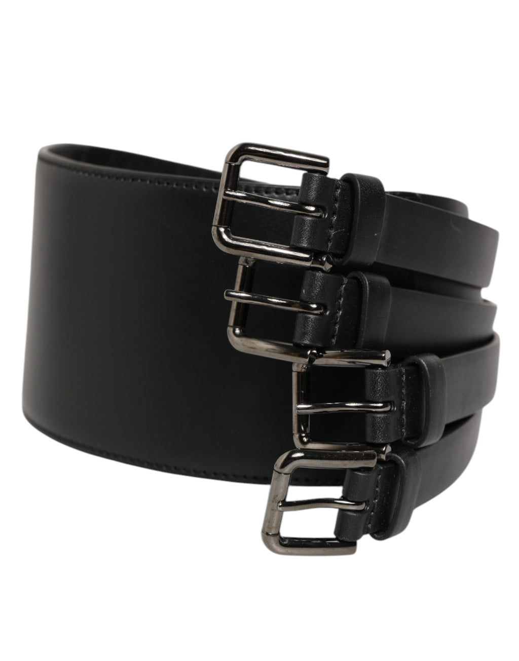 Dolce & Gabbana Black High Waist Belts for Men alternate view