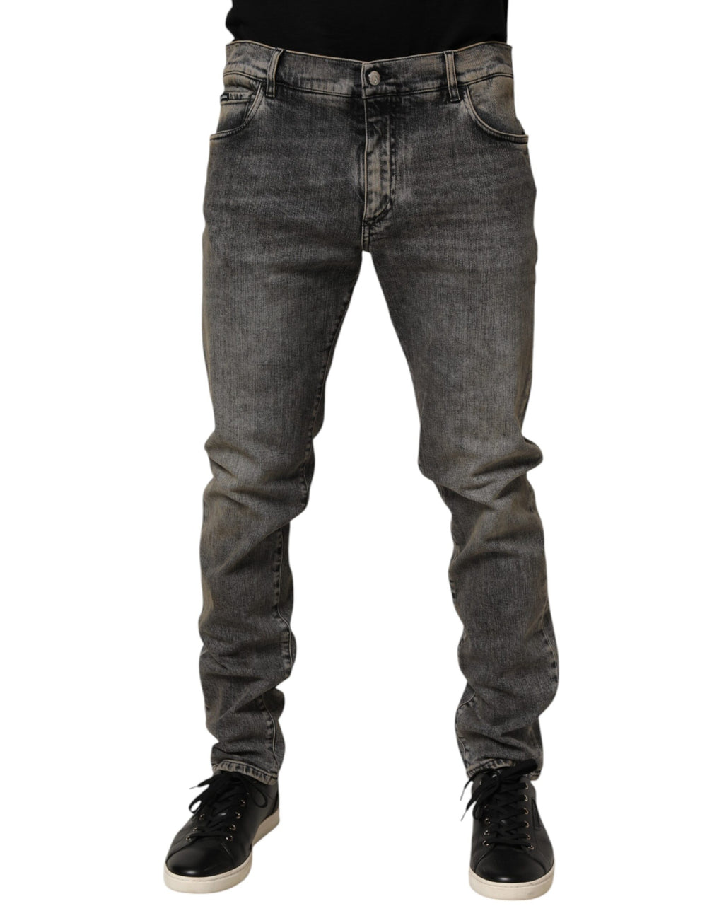 Dolce & Gabbana Grey Slim Fit Jeans for Men