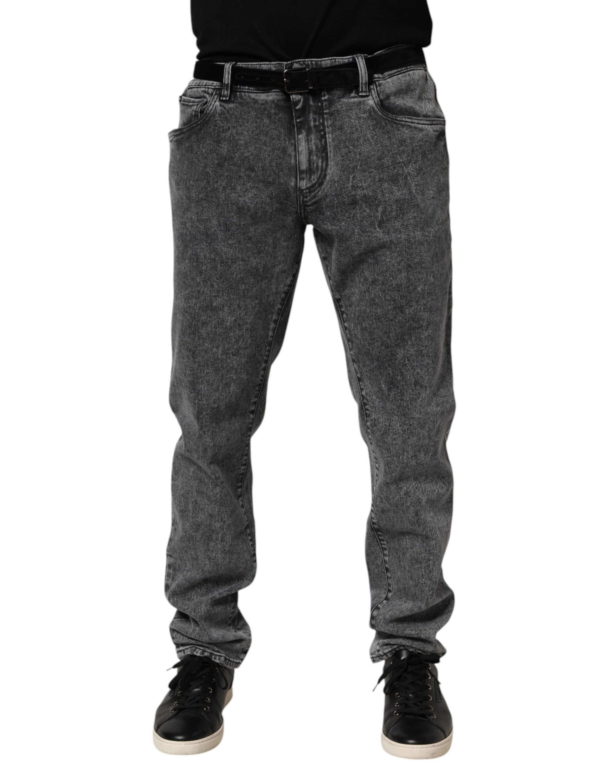 Dolce & Gabbana Grey Slim Fit Jeans for Men