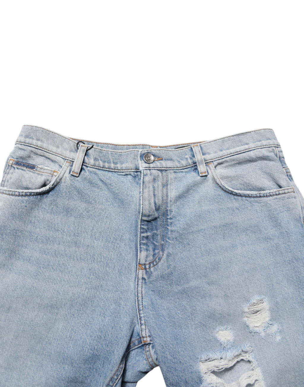 Shorts Bermudas Dolce & Gabbana en denim de coton bleu vieilli
