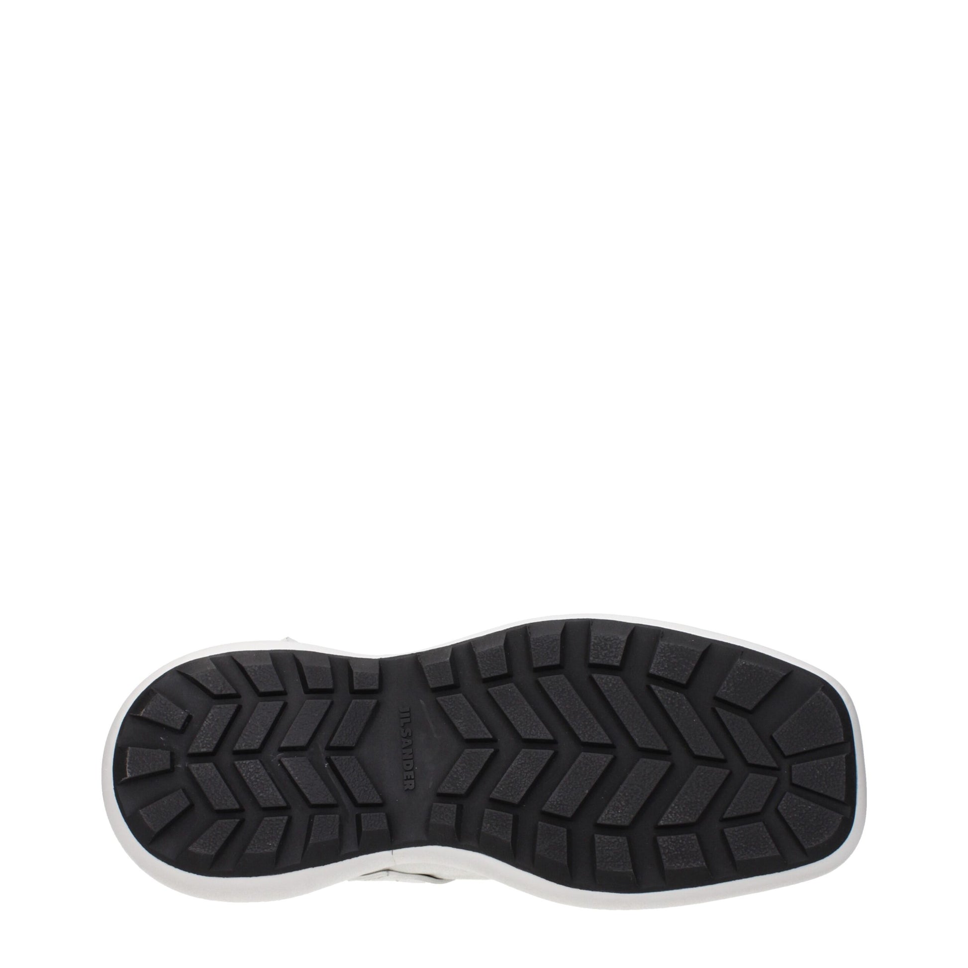 Jil Sander White Leather Slip-On Loafers