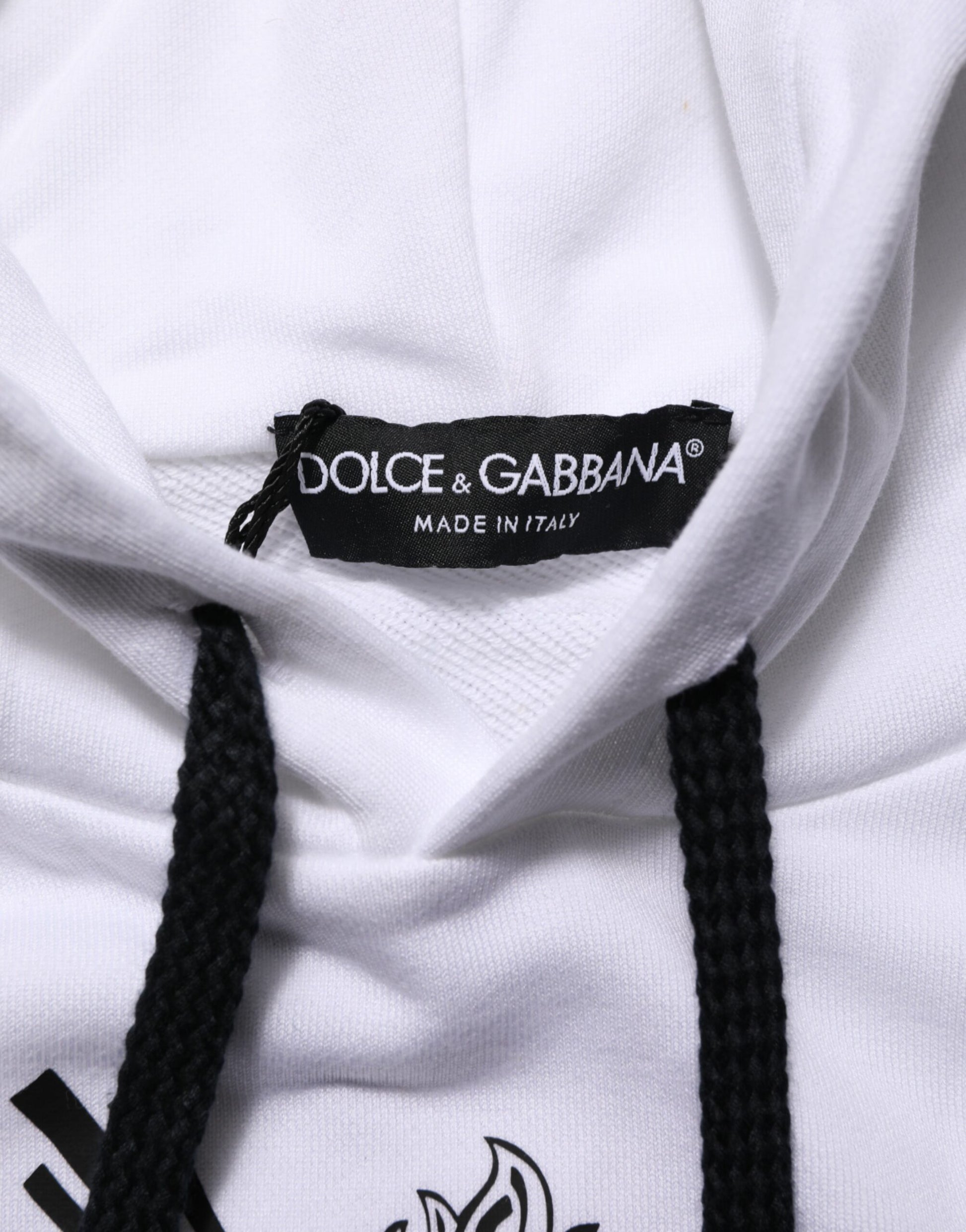 Dolce & Gabbana White Hoodie for Men additional view