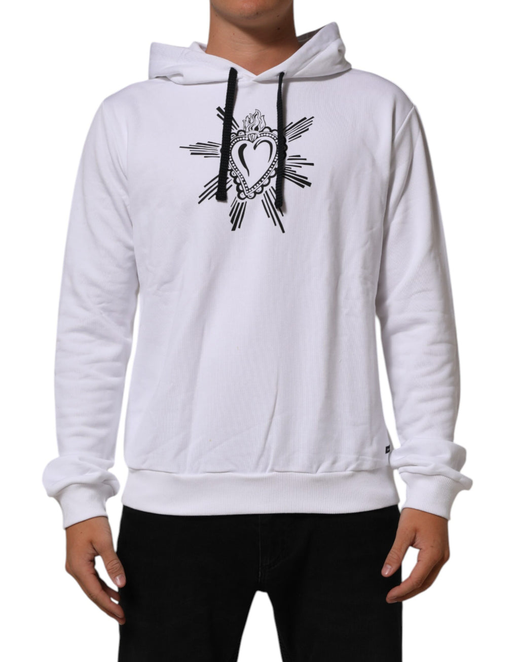 Dolce & Gabbana White Hoodie for Men