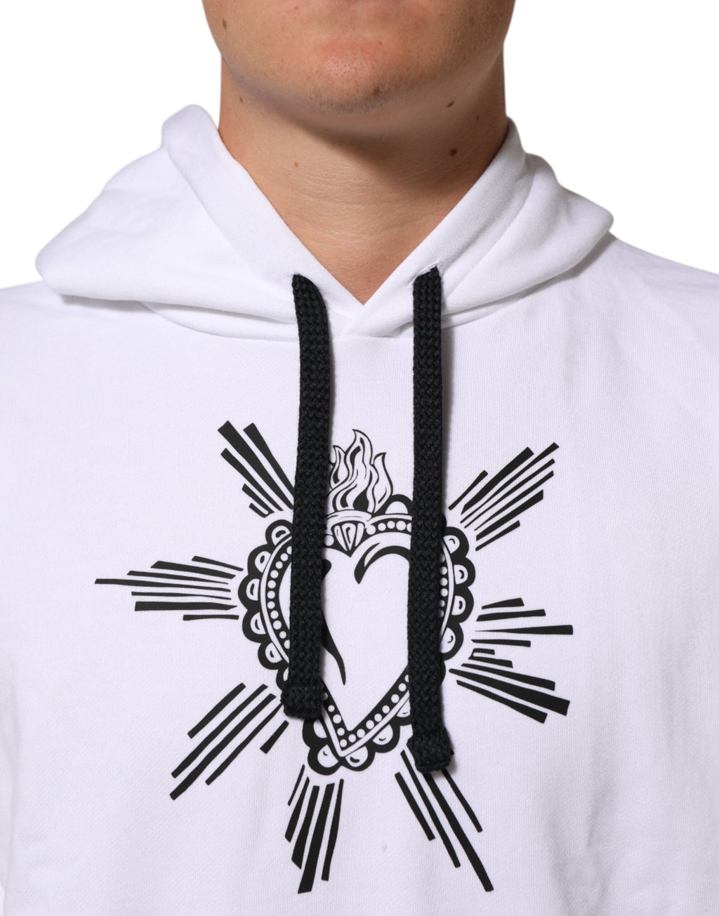 Dolce & Gabbana White Hoodie for Men additional view