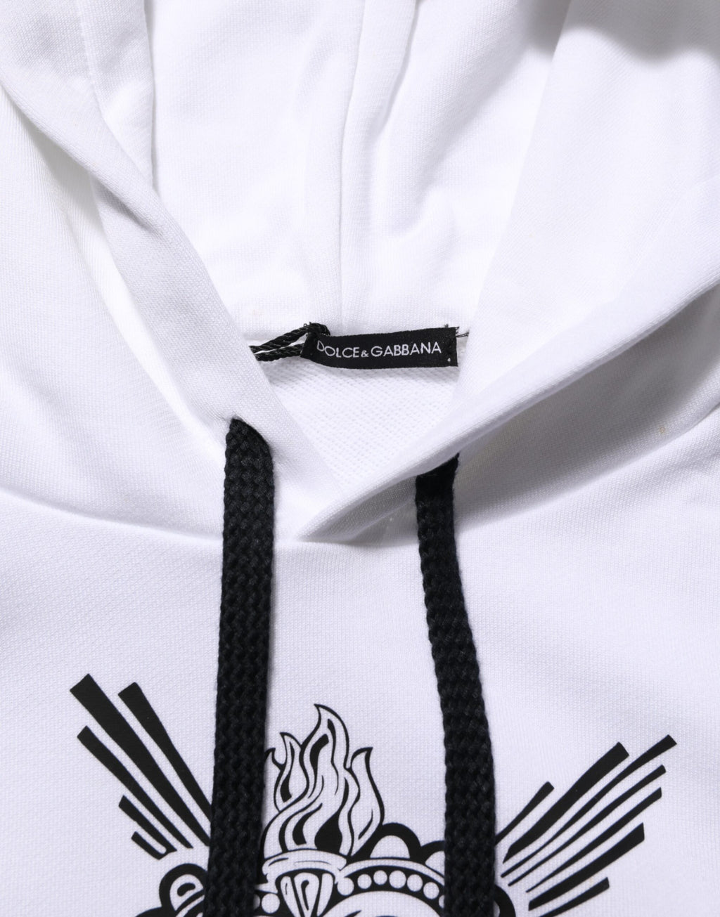 Dolce & Gabbana White Hoodie for Men additional view