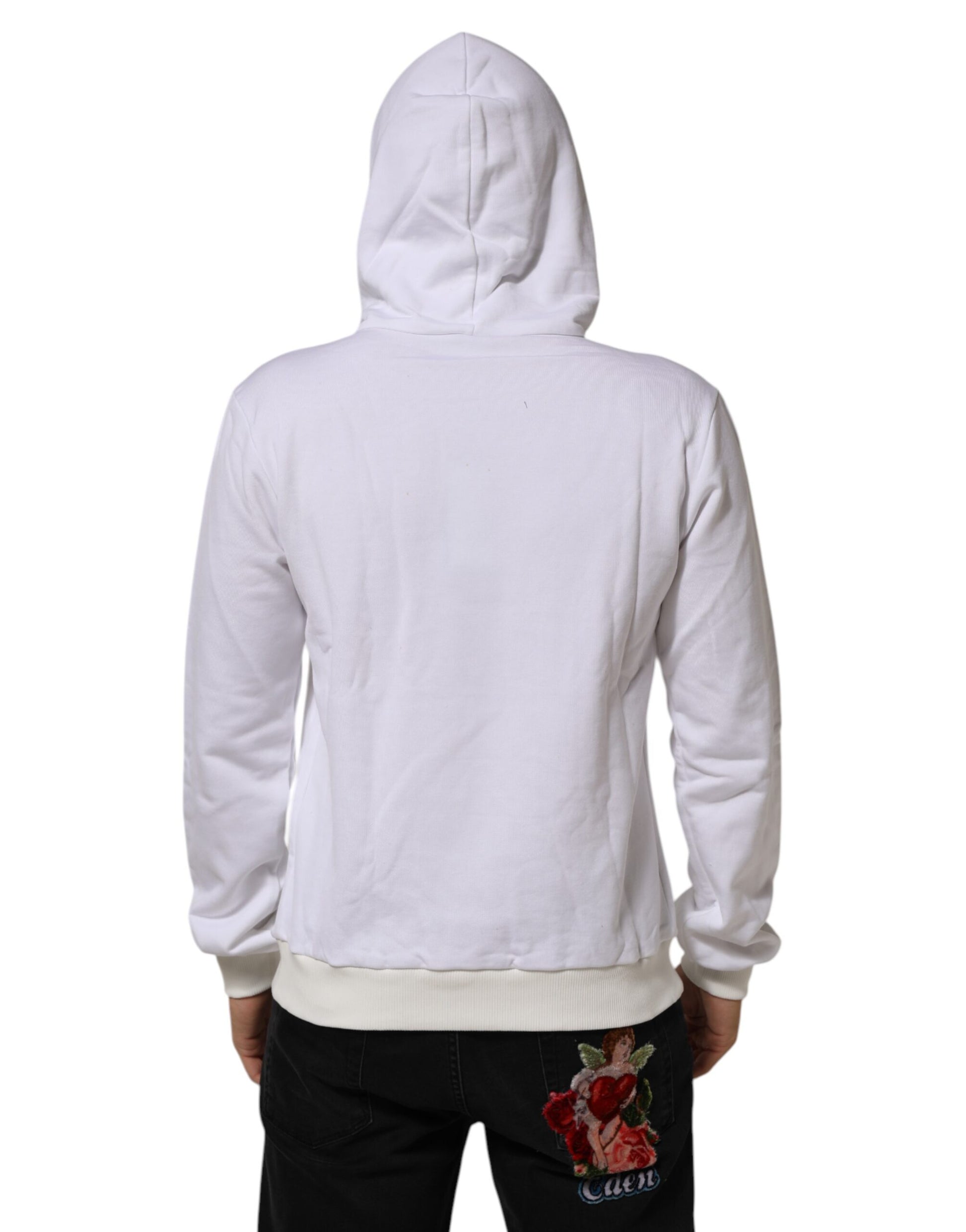 Dolce & Gabbana White Hoodie for Men side view