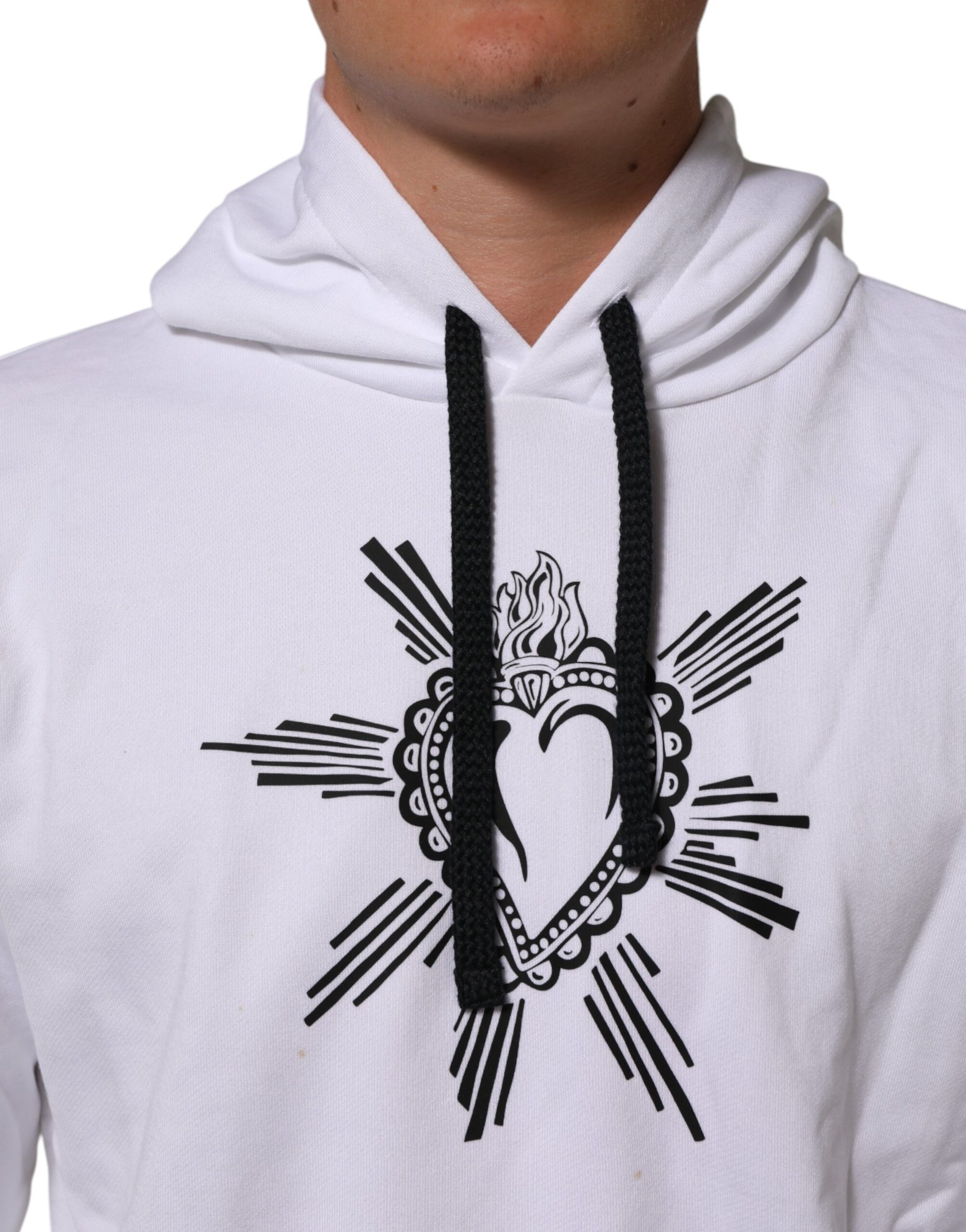 Dolce & Gabbana White Hoodie for Men additional view