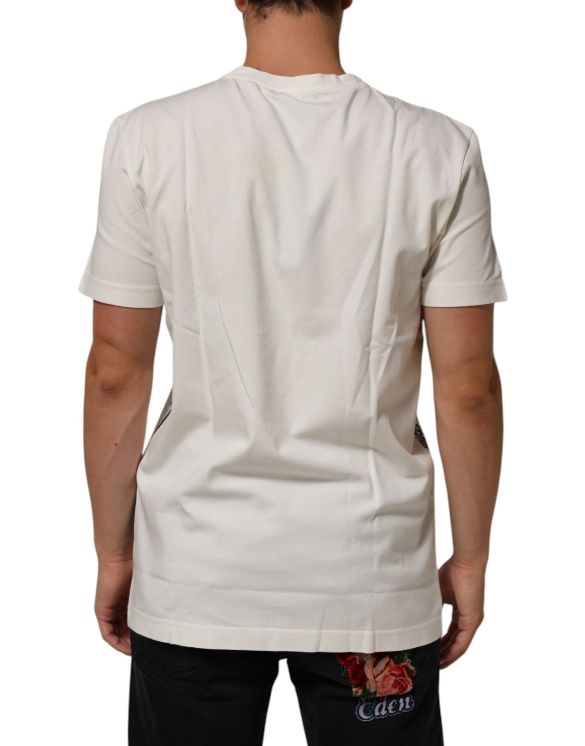 Dolce & Gabbana White Short-Sleeve Shirt for Men side view