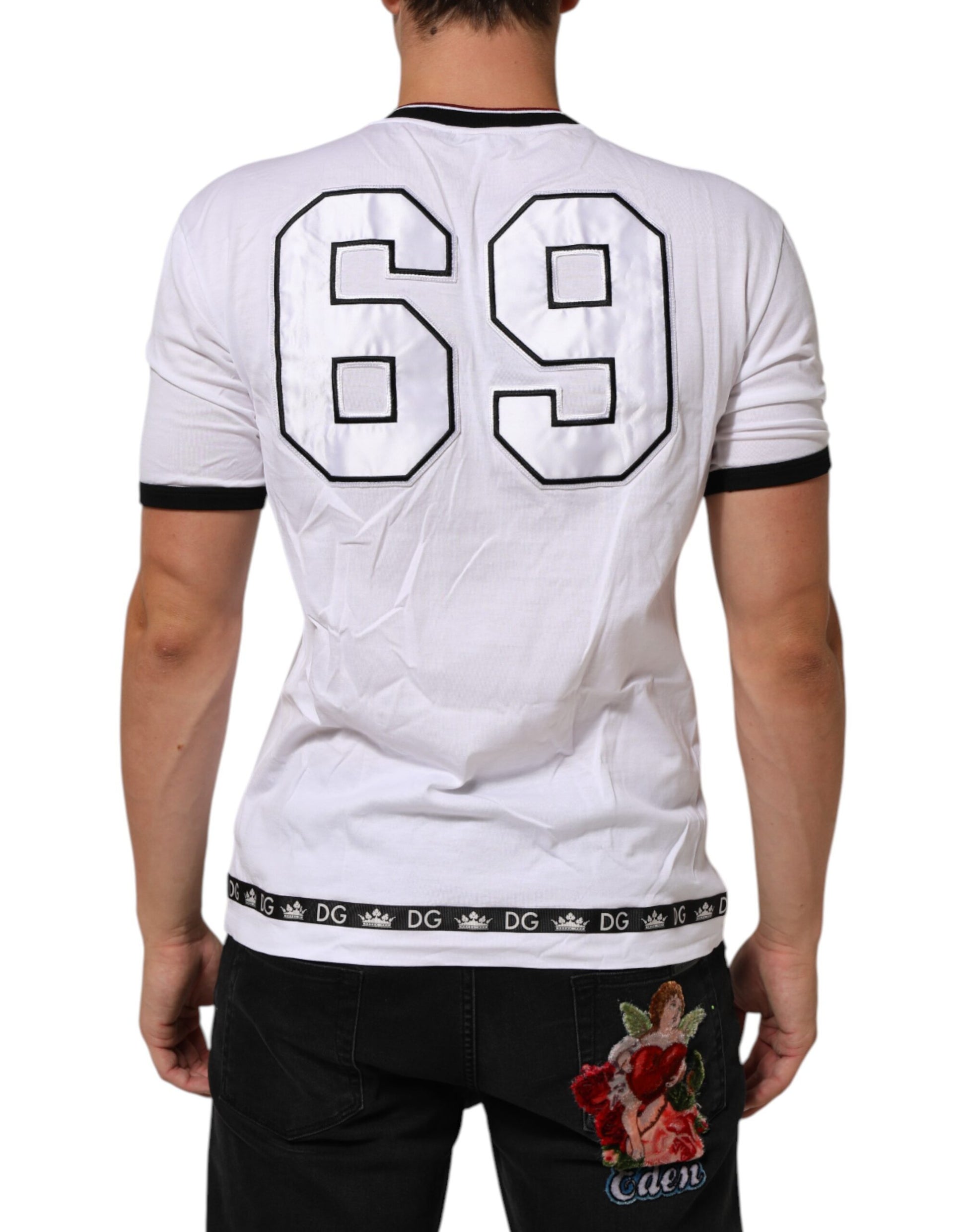 Dolce & Gabbana White Casual Dress for Men side view