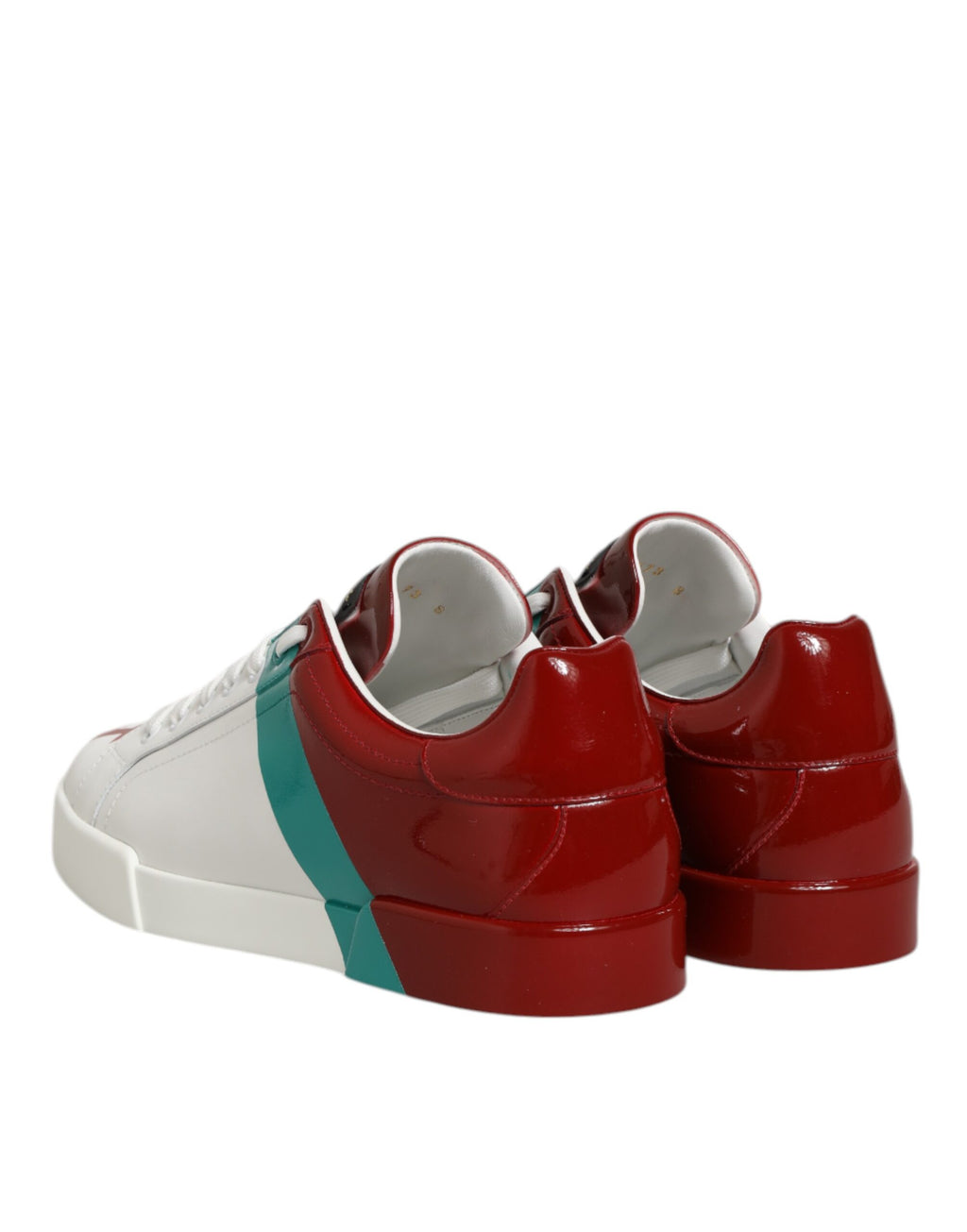 Dolce & Gabbana Multicolor Leather Logo Low Top Sneakers Shoes