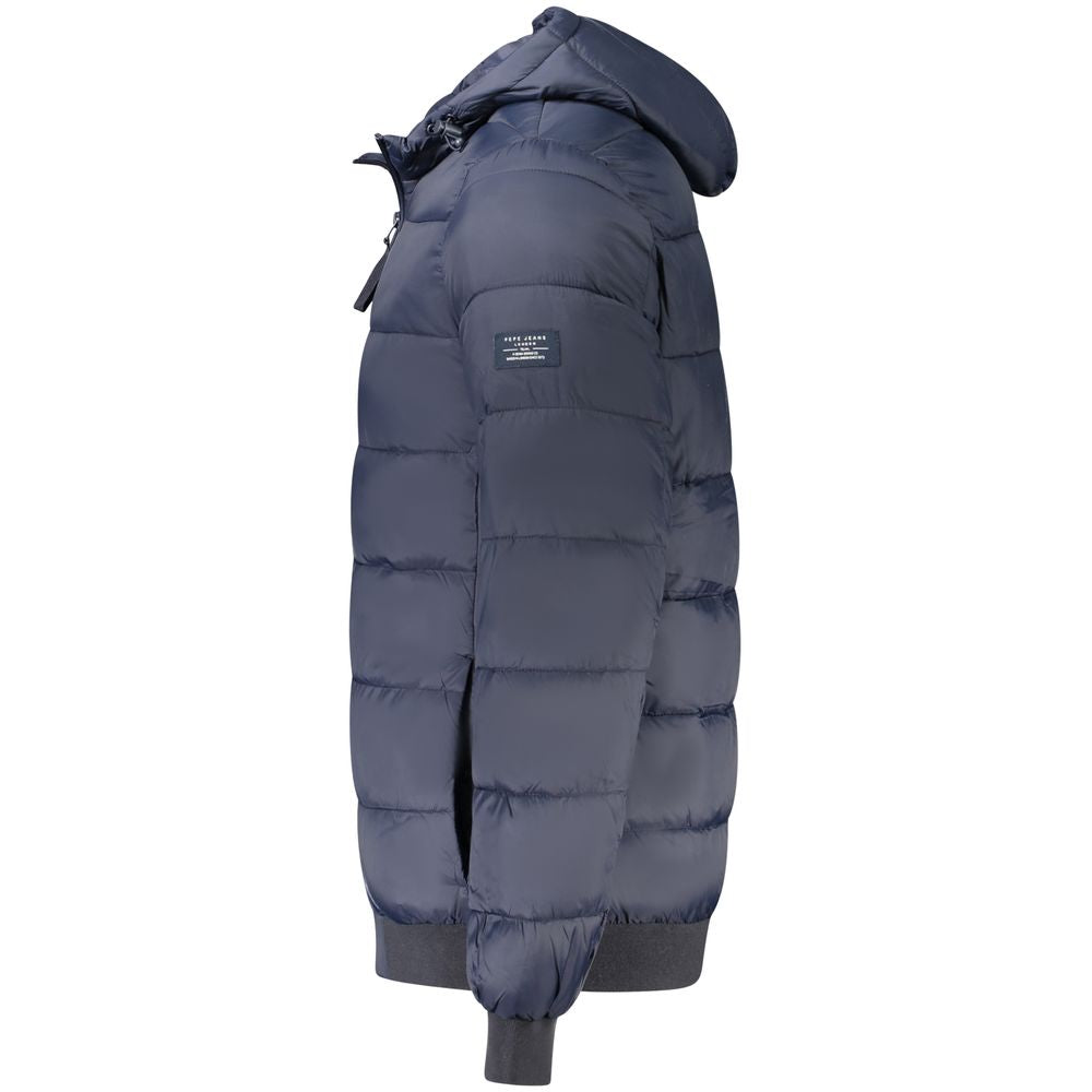 Pepe Jeans Blue Full Length Jacket for Men detail view