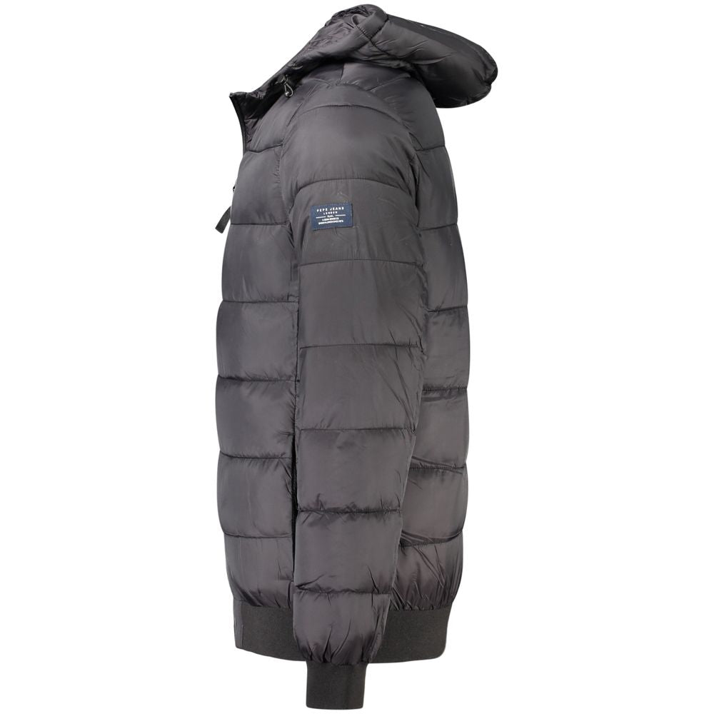 Pepe Jeans Black Shell Jacket for Men detail view
