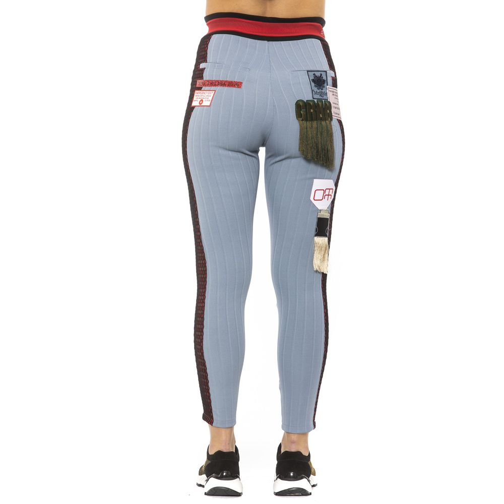 Mr&Mrs Italy Light Blue Cotton Women Leggings