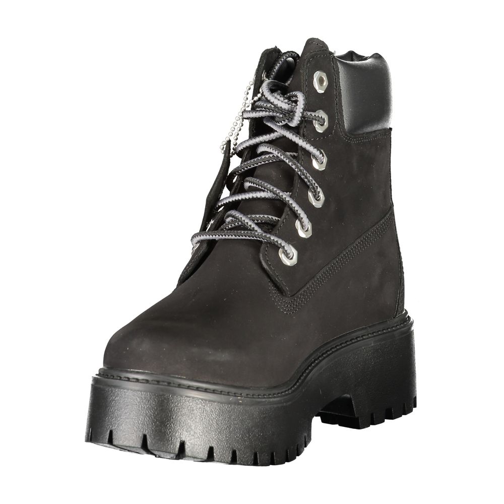 Timberland Black Leather Women Boot