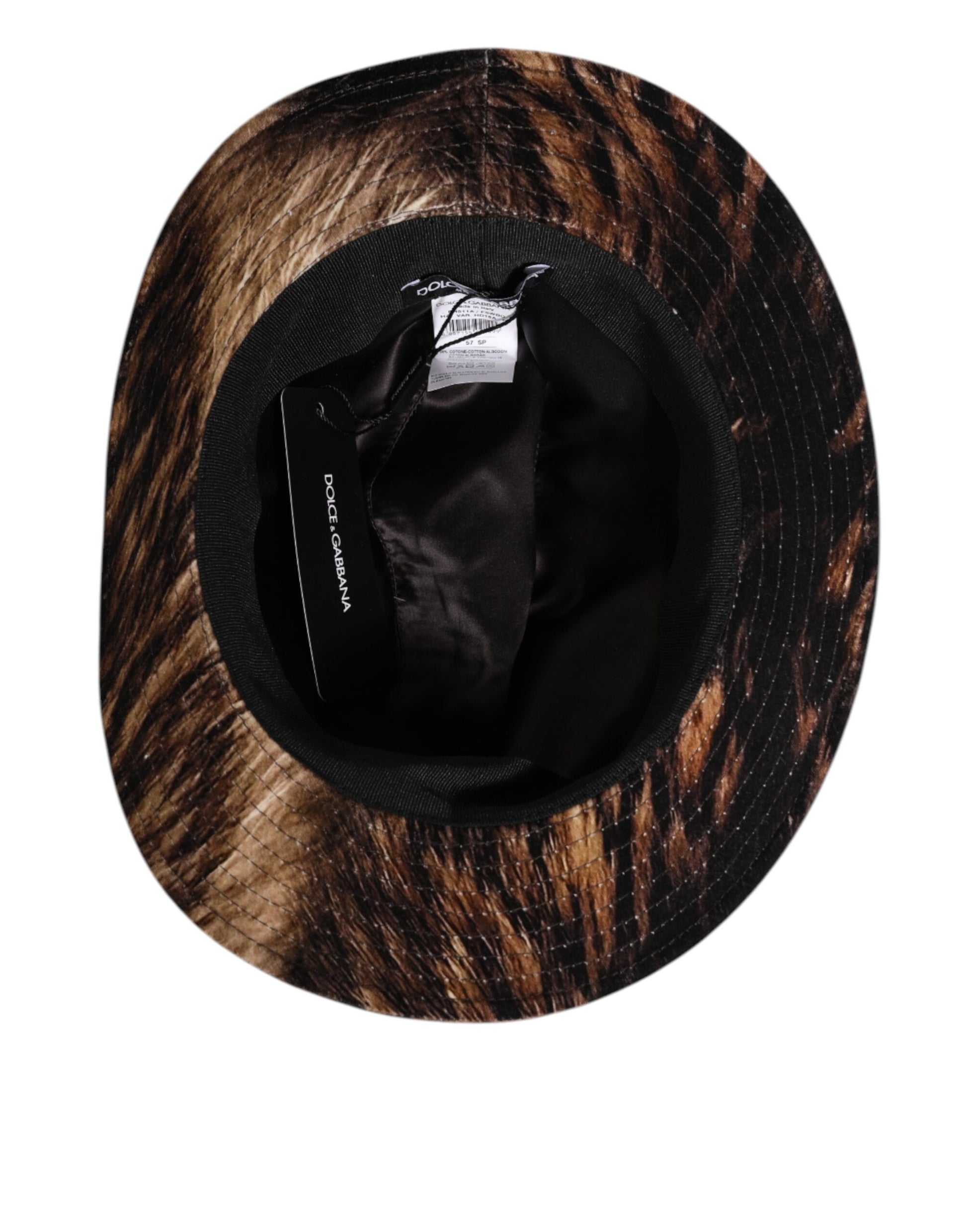 Dolce & Gabbana Multicolor Cotton Blend Fedora Capello Men Hat