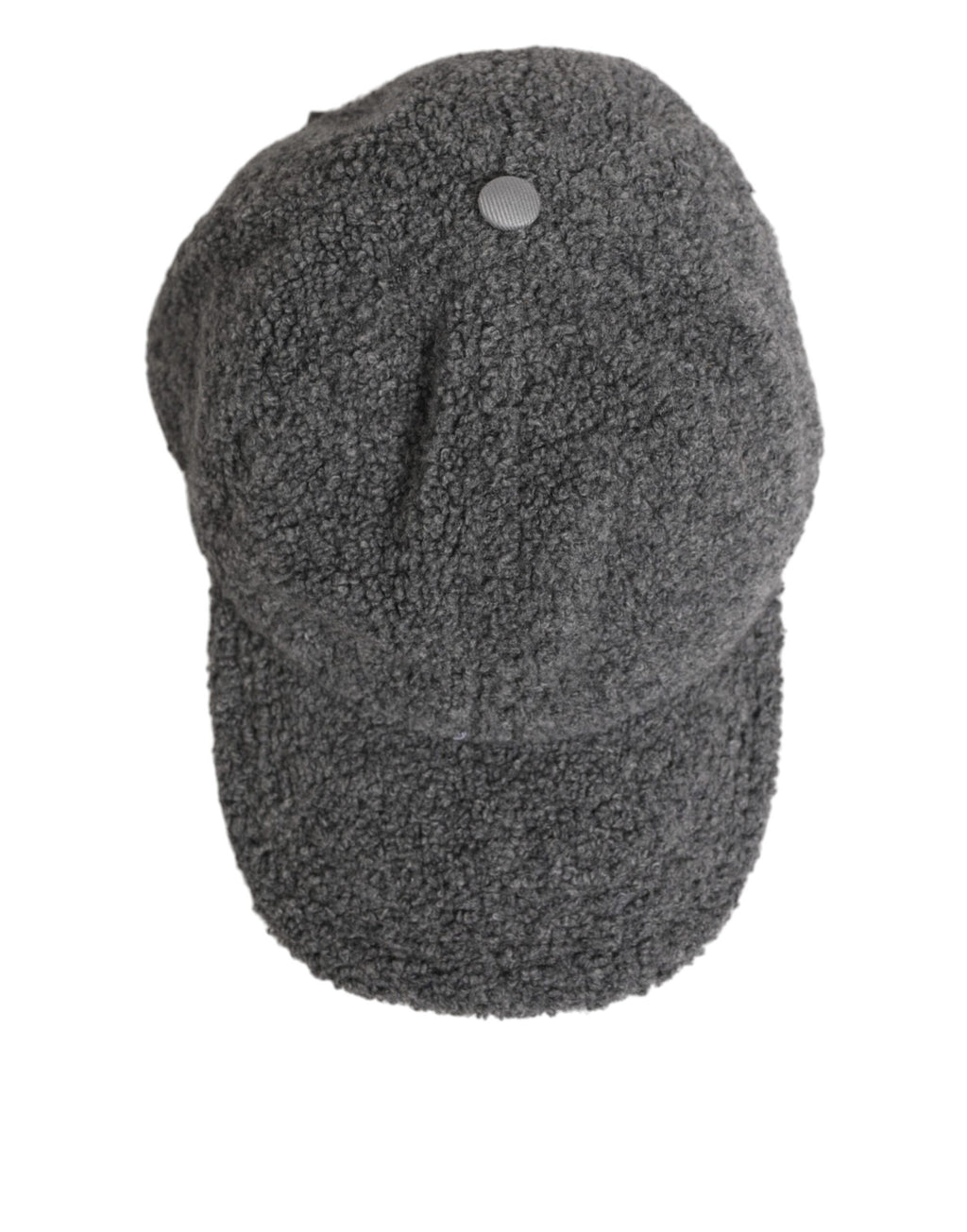 Dolce & Gabbana Gray Wool Fleece Rapper Men Baseball Capello Hat