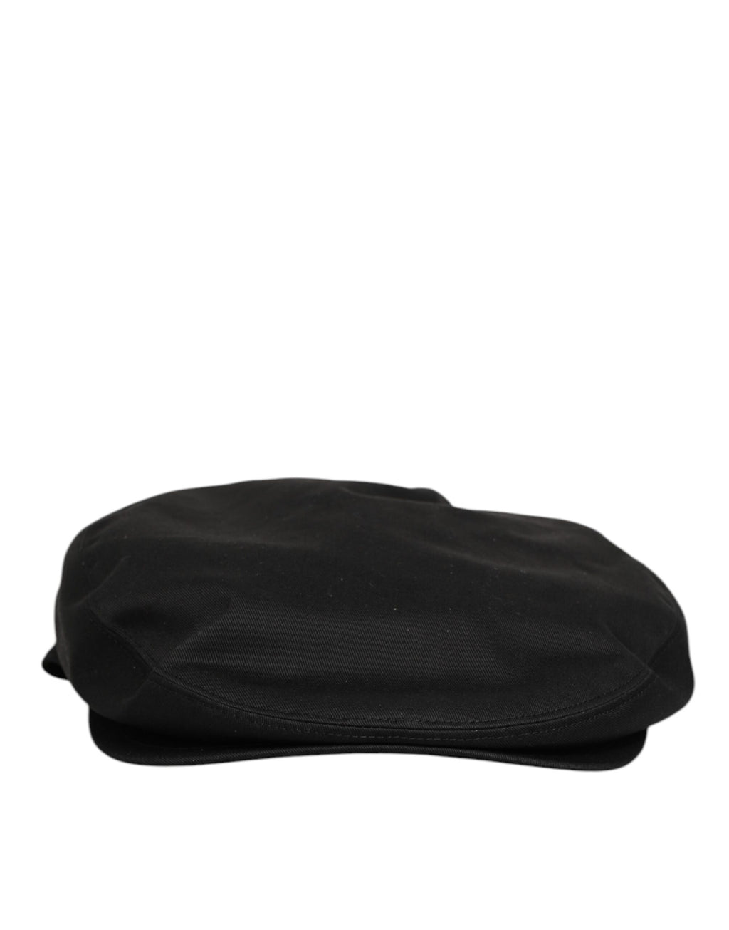 Dolce & Gabbana Black Cotton Dg Logo Newsboy Cloth Capello Hat