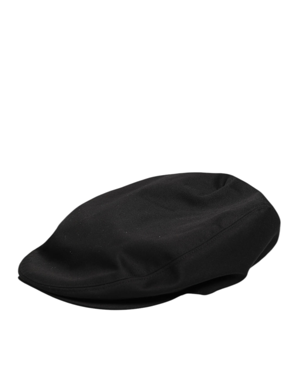 Dolce & Gabbana Black Cotton Dg Logo Newsboy Cloth Capello Hat