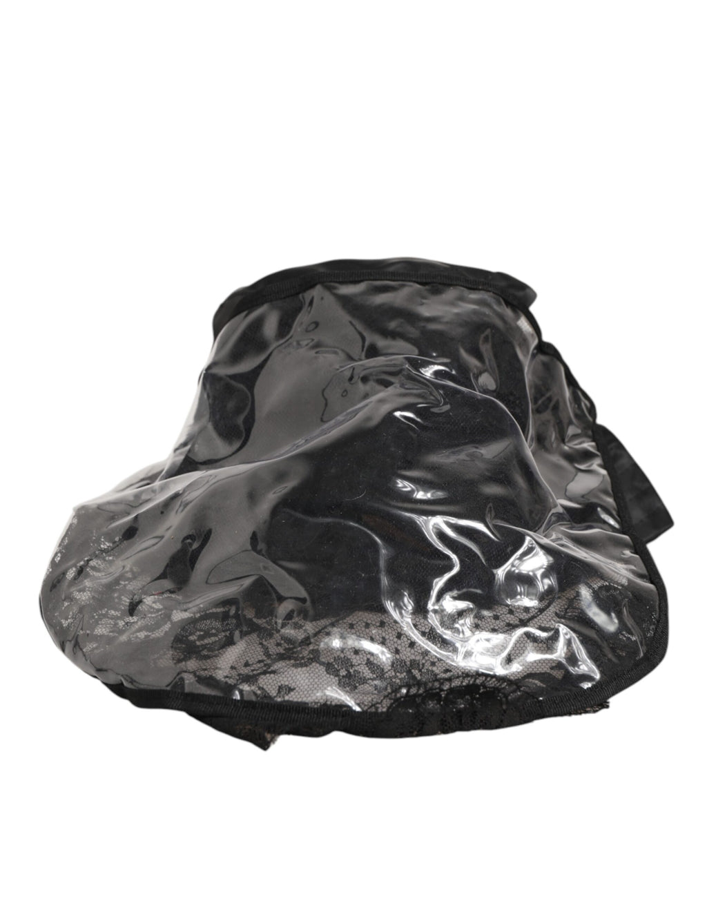 Chapeau Bob Homme Noir Large Bord PVC Dolce & Gabbana