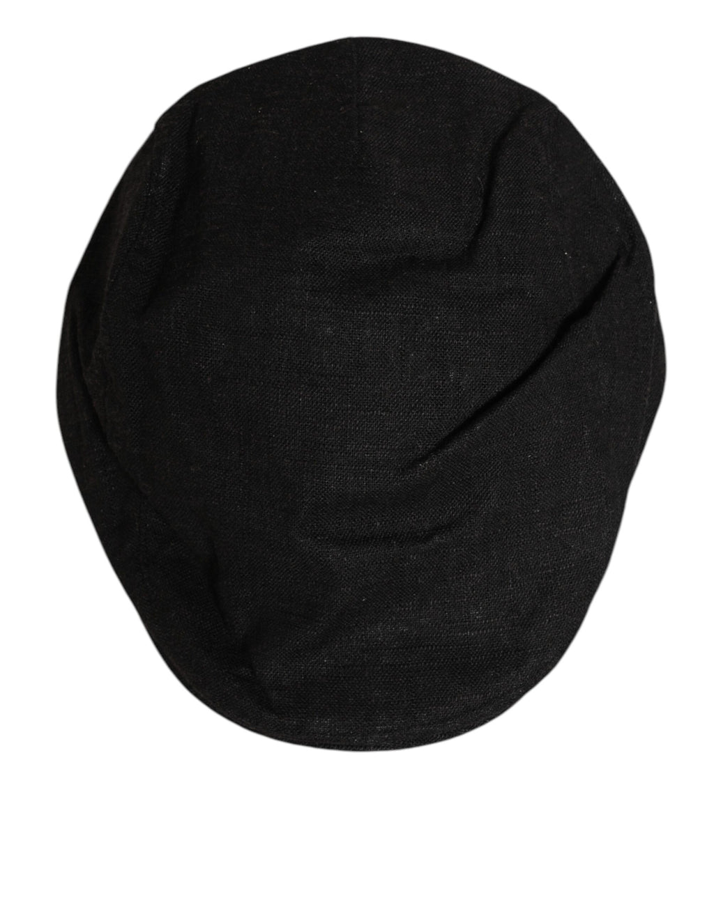 Dolce & Gabbana Black Cotton DG Logo Newsboy Cloth Capello Hat