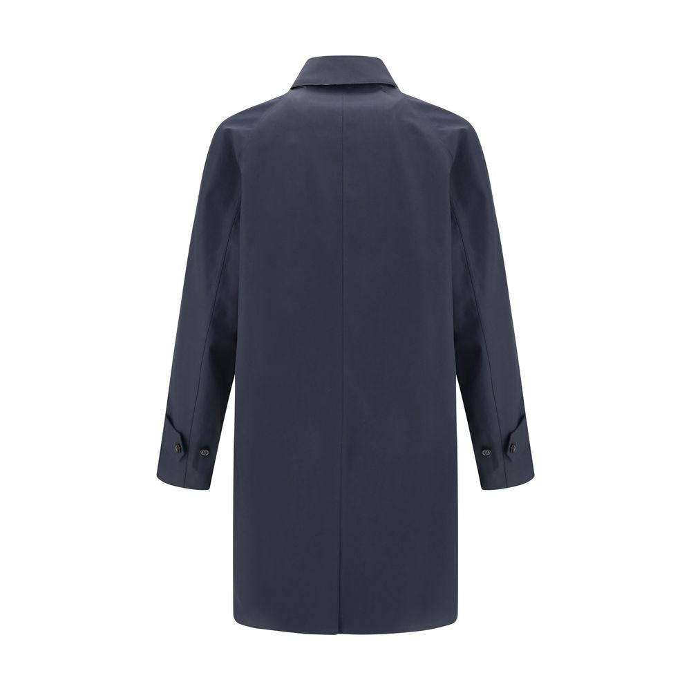 Burberry Blue Cotton Coat