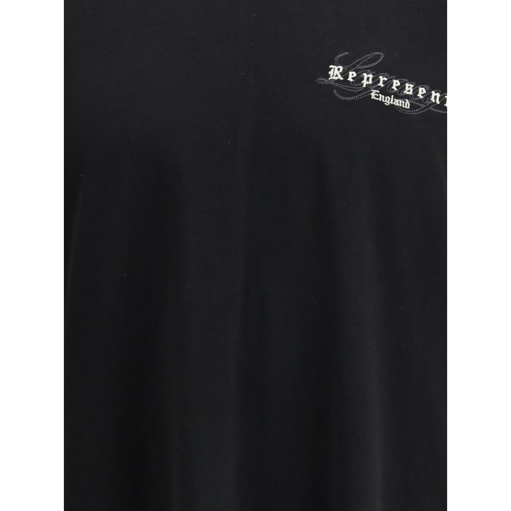 Represent Black Cotton T-Shirt