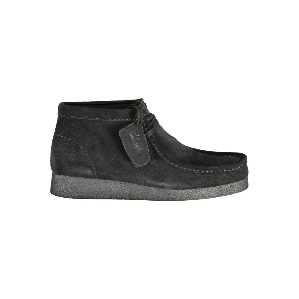 Baskets en cuir noir pour hommes Clarks