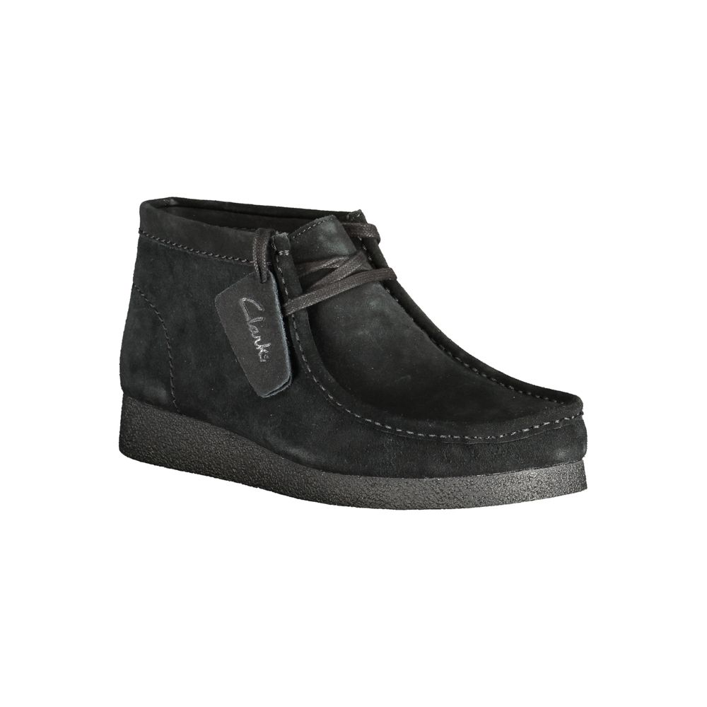 Baskets en cuir noir pour hommes Clarks