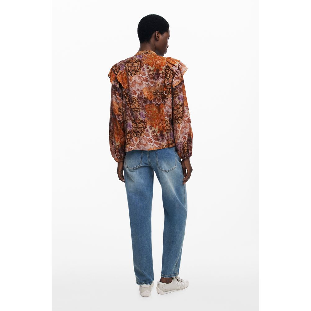 Desigual Orange Viscose Women Shirt