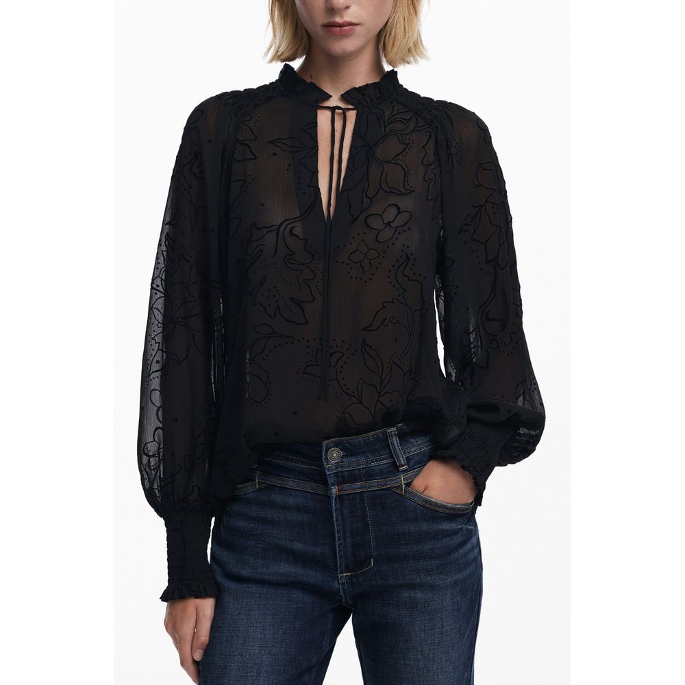 Desigual Black Polyester Women Blouse