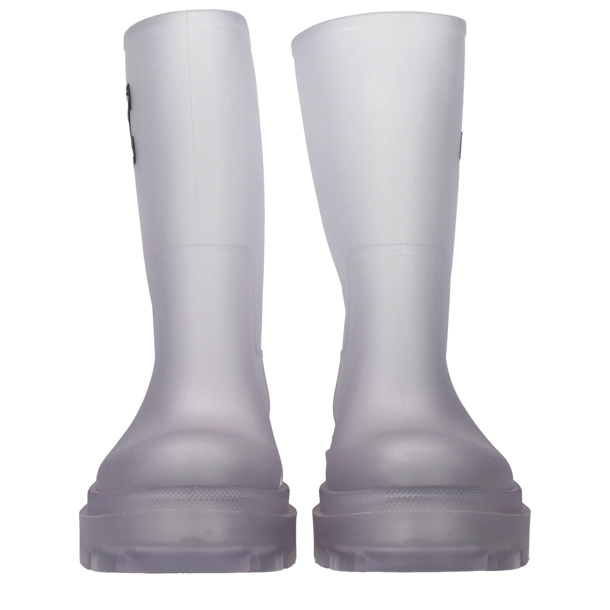 Off-White Transparent Pvc Ankle Boots