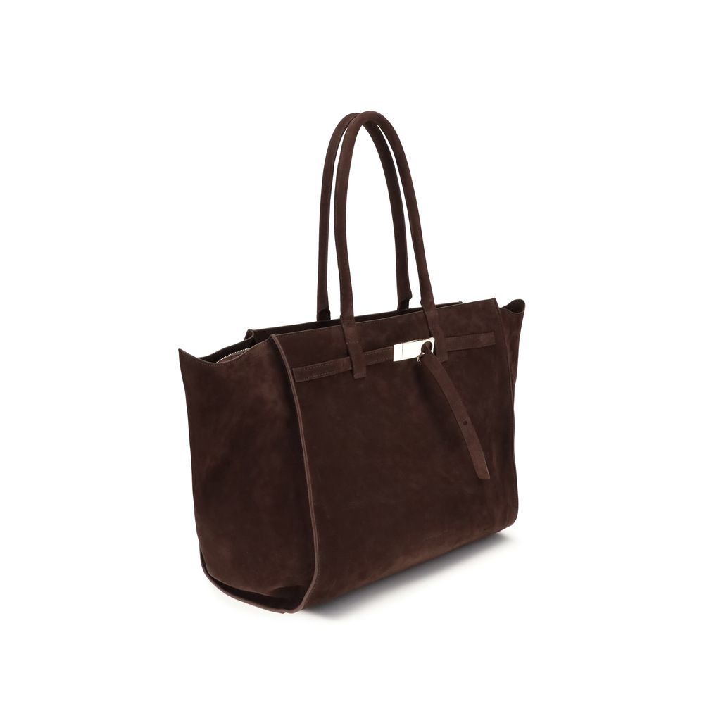 Sac à bandoulière Bos Taurus en cuir de veau marron Benedetta Bruzziches