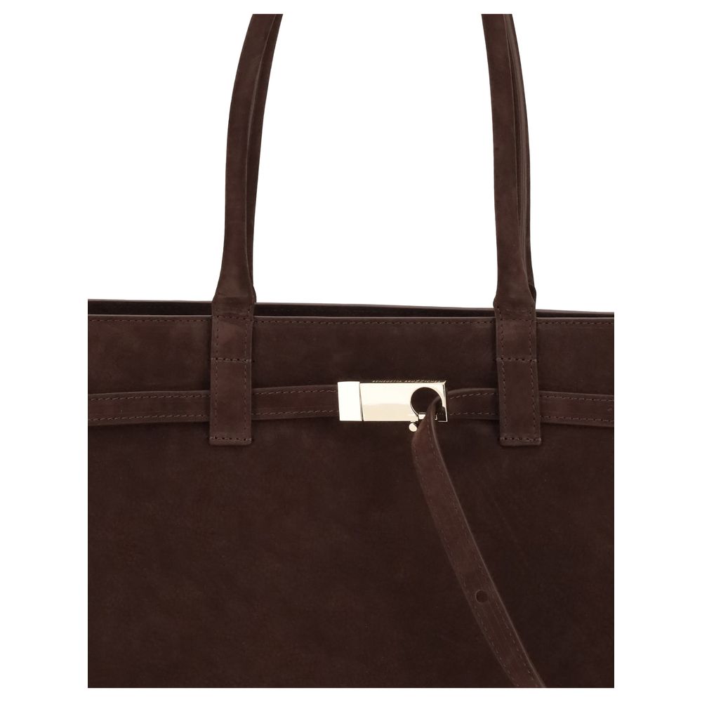 Sac à bandoulière Bos Taurus en cuir de veau marron Benedetta Bruzziches