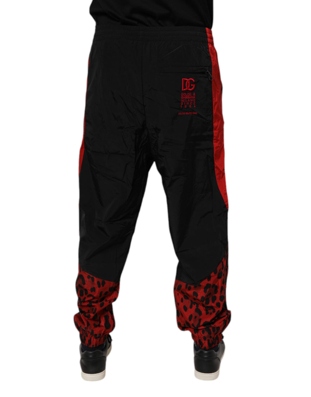 Dolce & Gabbana Black Joggers for Men side view