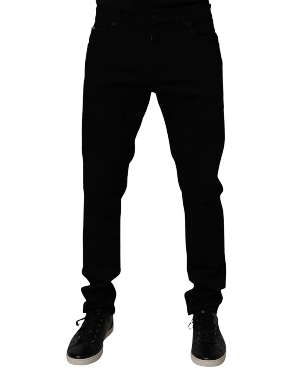 Dolce & Gabbana Jean Slim Homme Noir en Coton Stretch