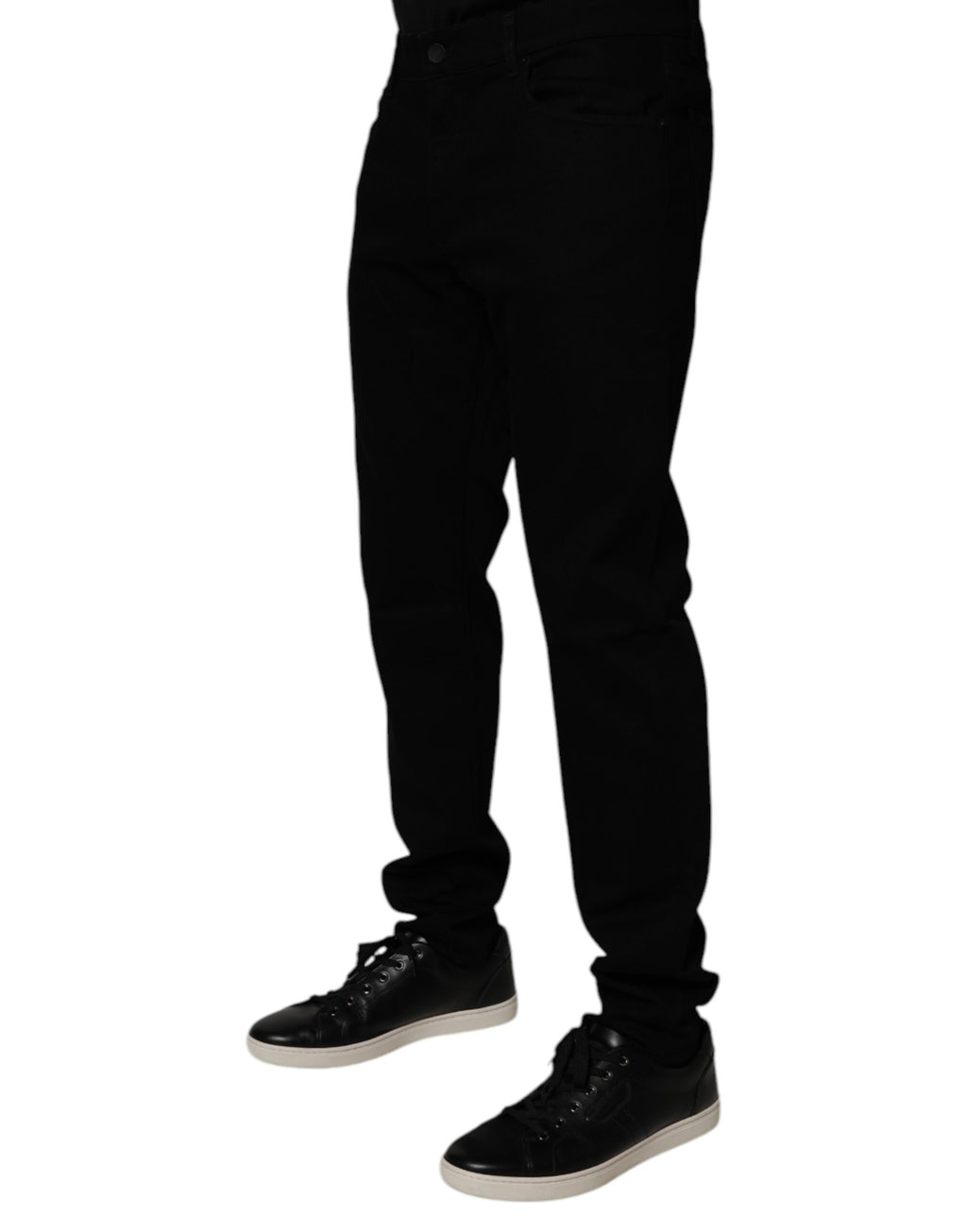 Dolce & Gabbana Jean Slim Homme Noir en Coton Stretch