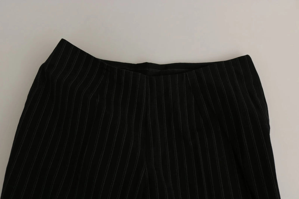 BENCIVENGA Black High Waist Straight Dress Trouser Pants