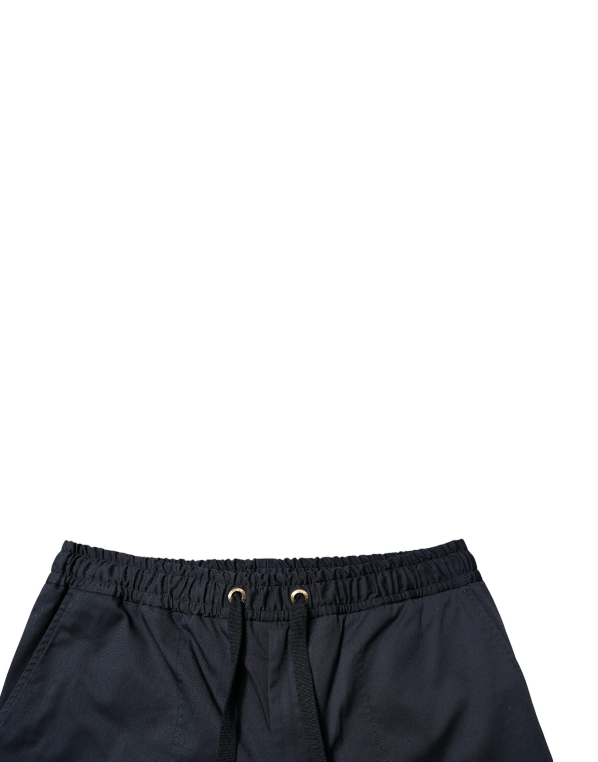 Shorts Bermuda Dolce & Gabbana en coton stretch bleu marine pour homme